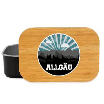 Allgäu Blue Hour Skyline - Lunch Box - Schwarz - Vorne