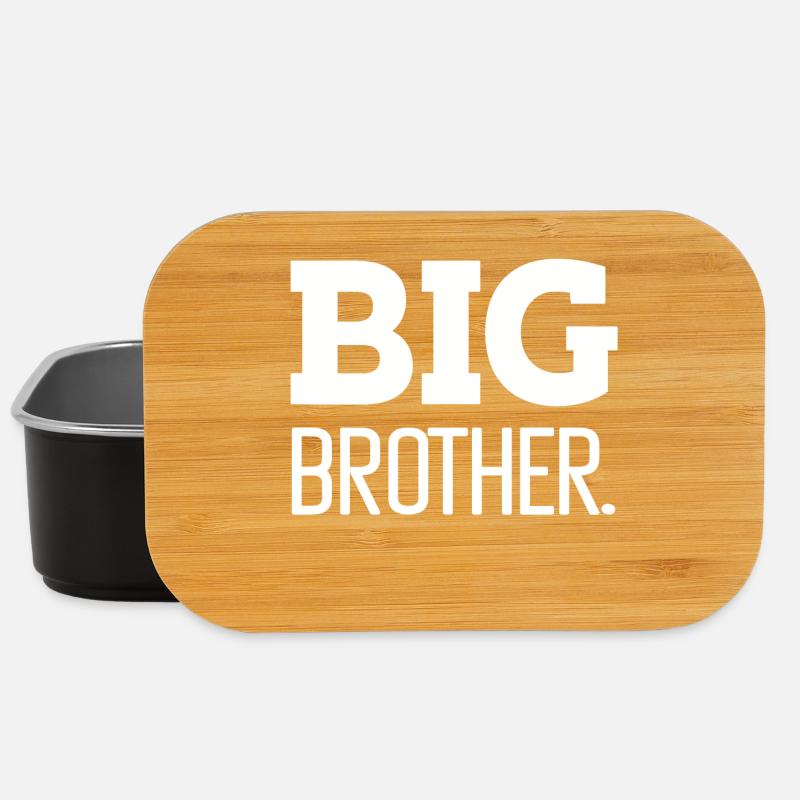 Bold Big Brother Graphic Tee Design - Lunch Box - black