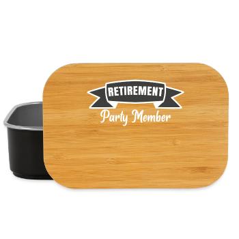 Ruhestand Statement Auszeit Abschied Senior Rente - Lunch Box - Schwarz - Vorne