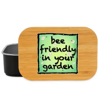 Bee friendly in your garden - Lunch Box - Schwarz - Vorne