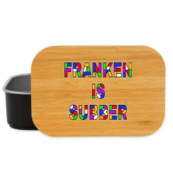 Franken is Subber - Franken ist Super - Dialekt - Lunch Box - Schwarz - Vorne