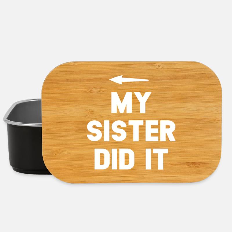 Sister Achievement Bold Quote - Lunch Box - black
