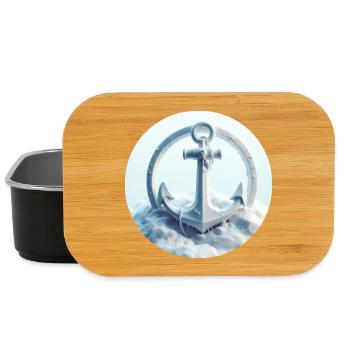 Anker in Eis Landschaft - Lunch Box - Schwarz - Vorne