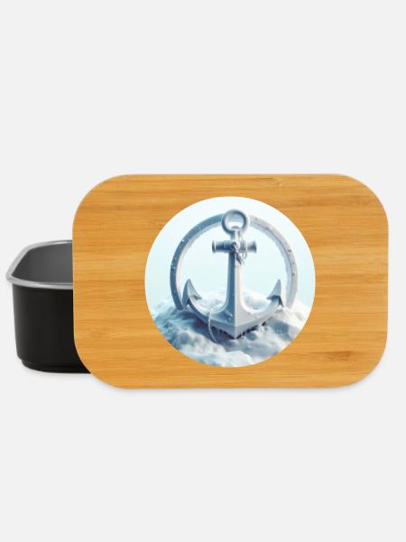 Anker in Eis Landschaft - Lunch Box - Schwarz