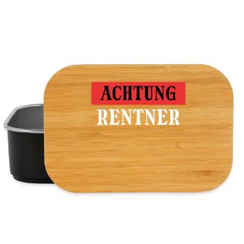 Rentner Senior Ruhestand Statement Pensionär - Lunch Box - Schwarz - Vorne
