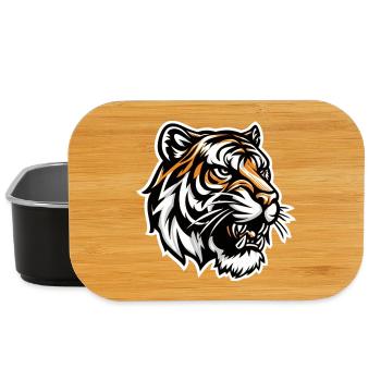 Tiger head in comic book style - Lunch Box - black - Front