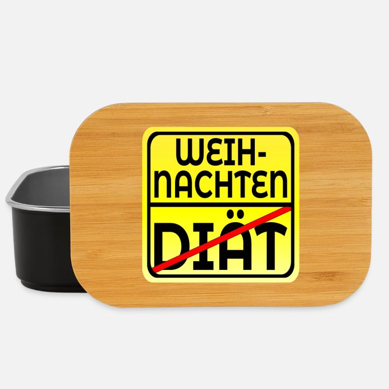 WEIHNACHTSESSEN - DIÄT ABNEHMEN SPRÜCHE LUSTIG - Lunch Box - Schwarz