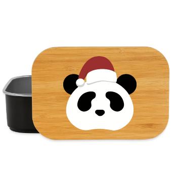 Panda Bear- Christmas Edition - Lunch Box - Schwarz - Vorne