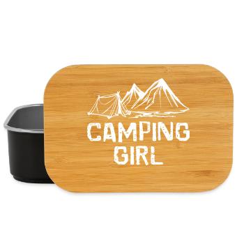 Berge Wanderer Camping Statement Zelten Wanderlust - Lunch Box - Schwarz - Vorne