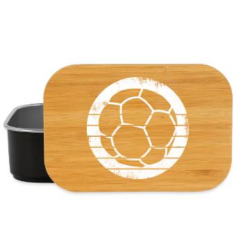 Dessin de balle de handball - Boîte à goûter - noir - Devant