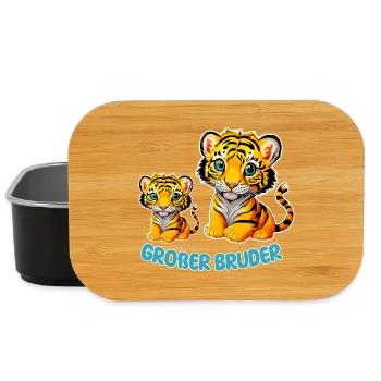 Großer Bruder Tiger - Lunch Box - Schwarz - Vorne