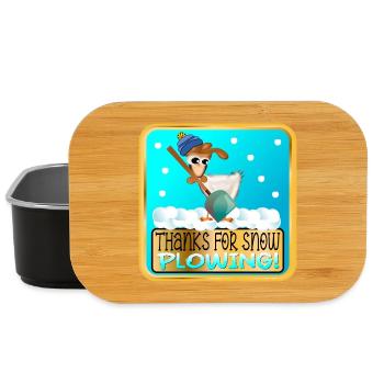 WINTERHUHN - DANKE FÜRS SCHNEEPFLÜGEN - Lunch Box - Schwarz - Vorne