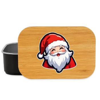 Weihnachtsmann - Lunch Box - Schwarz - Vorne