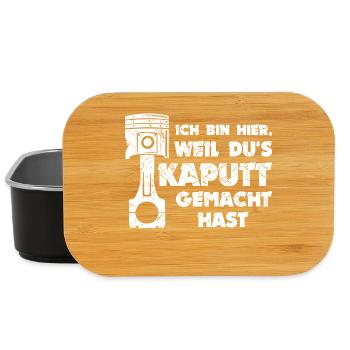 Mechaniker Job Arbeiter Workaholic Statement - Lunch Box - Schwarz - Vorne