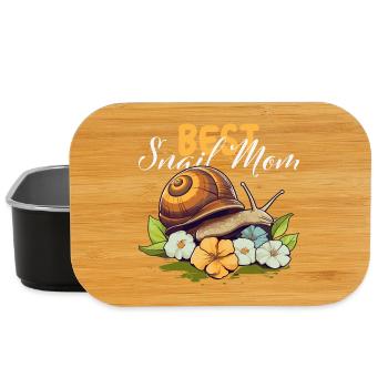 Best Snail Mom – For Snail Lovers - Lunch Box - black - Front