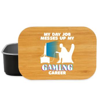 Gamer Karriere Arbeit Job Statement Angestellter - Lunch Box - Schwarz - Vorne