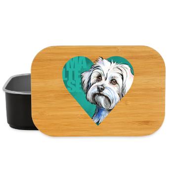 Malteser Portrait - Lunch Box - Schwarz - Vorne