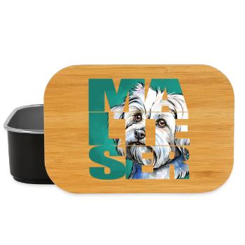 Malteser Portrait - Lunch Box - Schwarz - Vorne