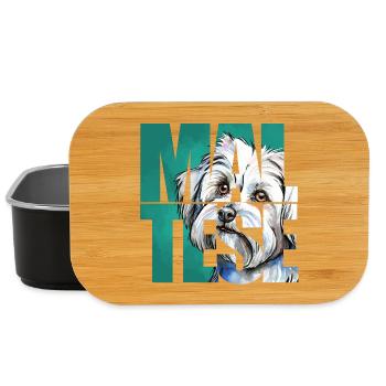 Malteser Portrait - Lunch Box - Schwarz - Vorne