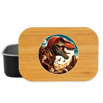 Dinosaure - Boîte à goûter - noir - Devant
