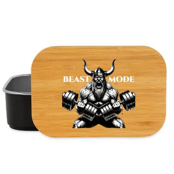 Wikinger Hanteln Training Bizeps Biest Modus Gesch - Lunch Box - Schwarz - Vorne