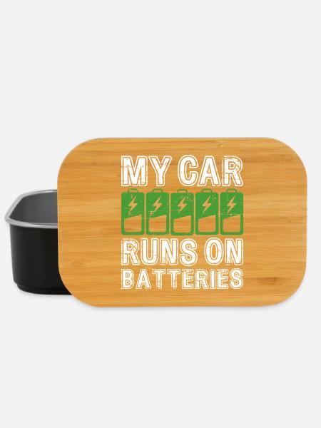 Ma voiture fonctionne sur batteries eCar Voiture électrique - Boîte à goûter - noir