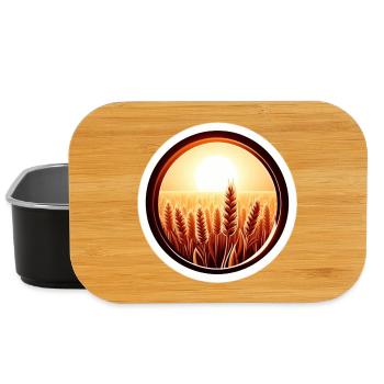 Goldenes Feld - Lunch Box - Schwarz - Vorne
