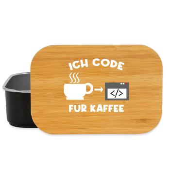 Workaholic Job Coder Karriere Erfolg Statement - Lunch Box - Schwarz - Vorne