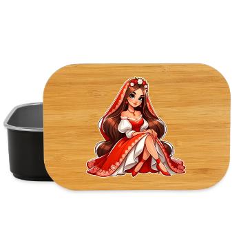 Ded Moroz Snegurotschka russischer Weihnachtsmann - Lunch Box - Schwarz - Vorne