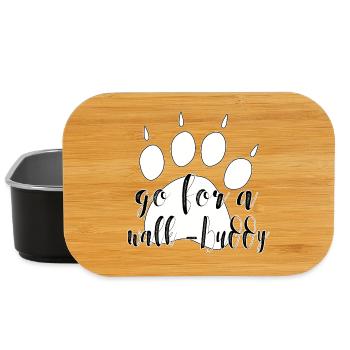 Go for a Walk Buddy – Dog Design - Lunch Box - black - Front