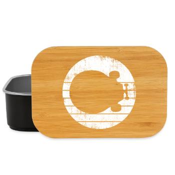 Skateboard Drawing - Lunch Box - black - Front