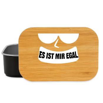 Ist Mir Wurscht Statement Chill Gleichgültig - Lunch Box - Schwarz - Vorne
