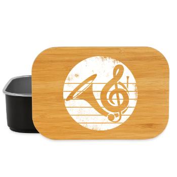 Waldhorn Zeichnung - Lunch Box - Schwarz - Vorne