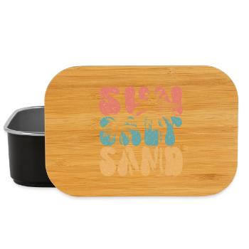 Summer - Sun, Salt and Sand - Lunch Box - black - Front