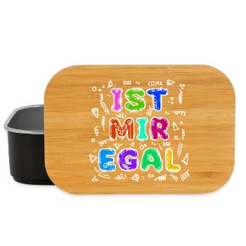 I don't care about relax statement indifferent attitude - Lunch Box - black - Front