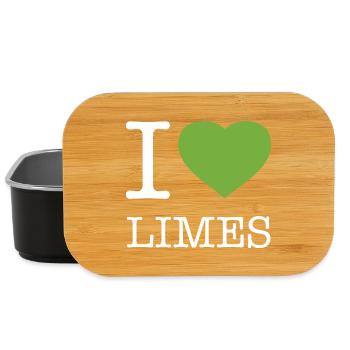 I LOVE LIMES - Lunch Box - black - Front
