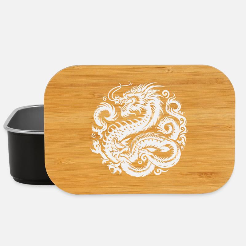Chinesisches Drachen-Tattoo - Lunch Box - Schwarz