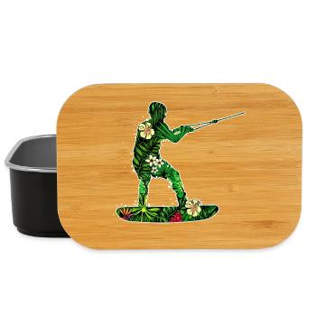 Surfing, Water Sports, Wakeboard, Surfboard, Water Skiing - Lunch Box - black - Front
