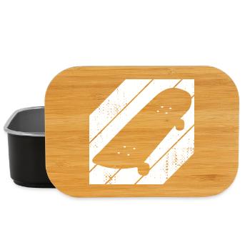 Skateboard Drawing - Lunch Box - black - Front