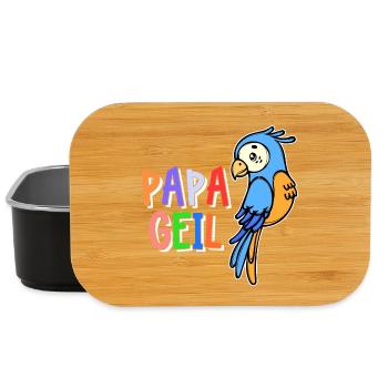 Papagei Spruch Vogel Tier Vogelliebhaber Urwald - Lunch Box - Schwarz - Vorne