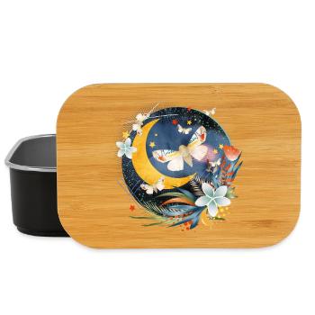 rare exotic butterflies in the moonlight - Lunch Box - black - Front