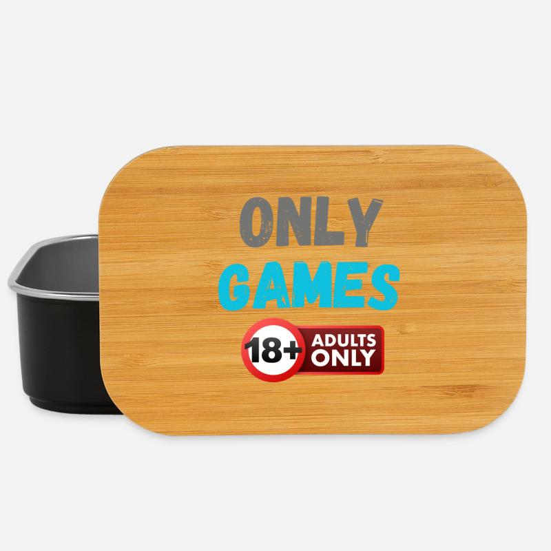 Nur Spiele 18+ Logo - Lunch Box - Schwarz