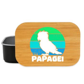 Bird, Parrot, Saying, Animal, Animal Lover, Pet - Lunch Box - black - Front