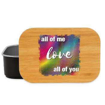 all of me love all of you - Lunch Box - black - Front
