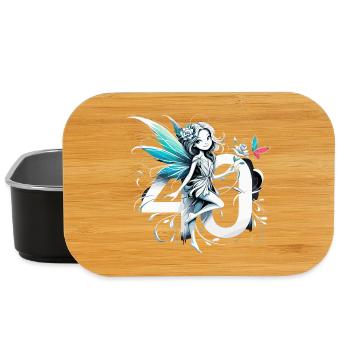 40 Years Fairy Elf Cute Birthday Gift - Lunch Box - black - Front