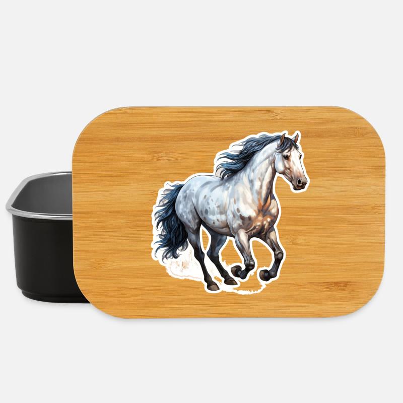 Wildpferd - Lunch Box - Schwarz