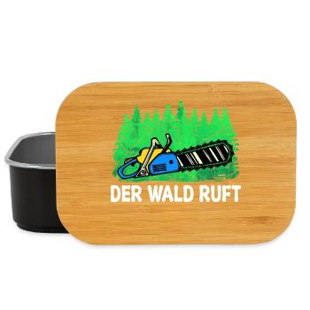 Baumfäller Motorsäge Baum Statement Holzfäller - Lunch Box - Schwarz - Vorne
