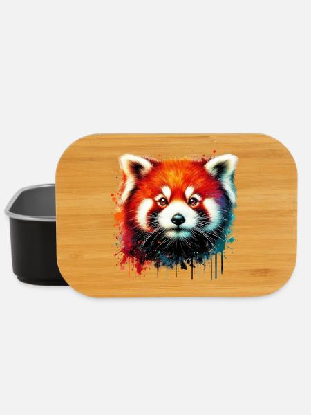 Red panda - Lunch Box - black