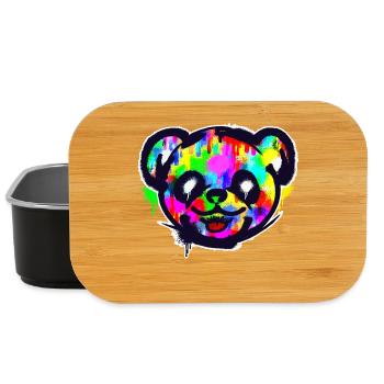 Panda Graffiti Kunst Street Art Sketch Urban - Lunch Box - black - Front