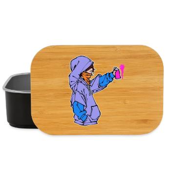 Sprayer Art Spray Can Graffiti Sketch Street Art - Lunch Box - black - Front